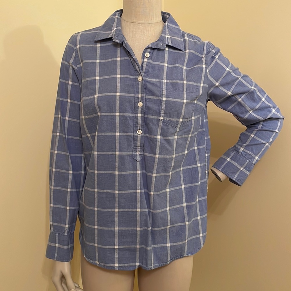 J Crew Plaid Button-Down Shirt